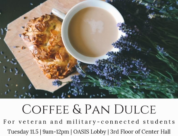 UCSD SVRC Coffee and Pan Dulce event, Tuesday, November 5, 2019, 9am to noon