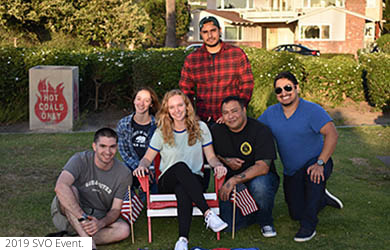 UC San DIego students and friends on the lawn